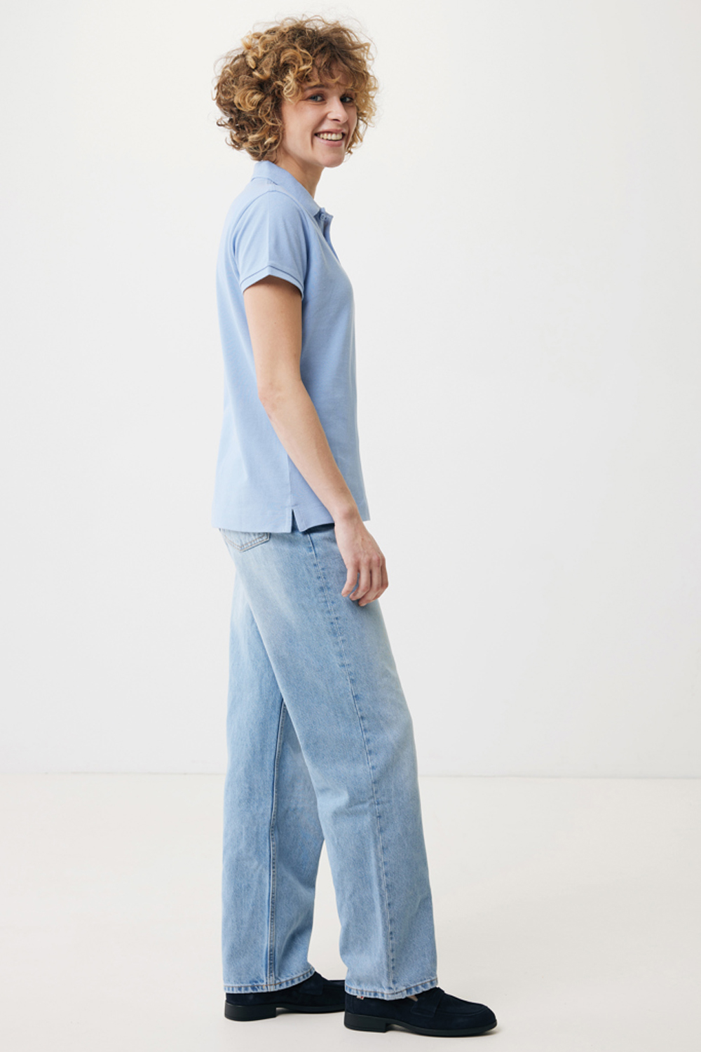 Женская рубашка поло Iqoniq Yosemite из переработанного хлопка-пике, унисекс, 220 г/м²-6