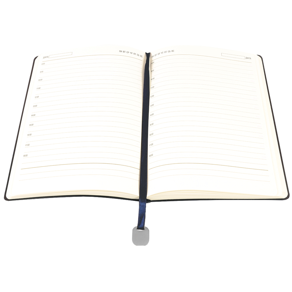 Ежедневник A5 недатированный Farfalla в мягком переплёте, Синий-3