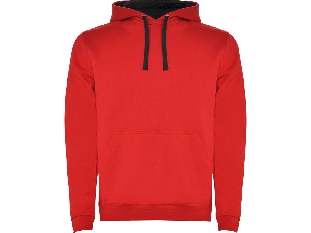 Толстовка с капюшоном Urban мужская, красный/черный-0