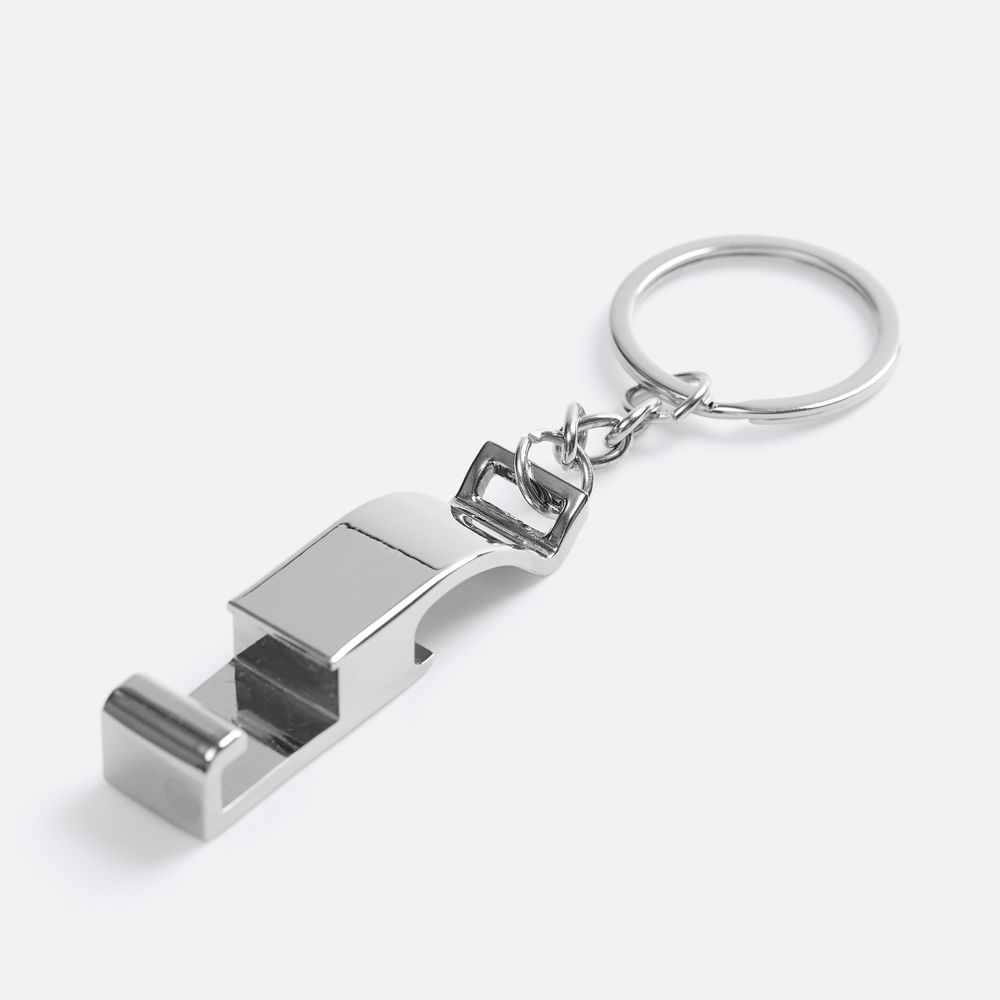 Брелок-подставка с открывалкой Virke, серебристый-1