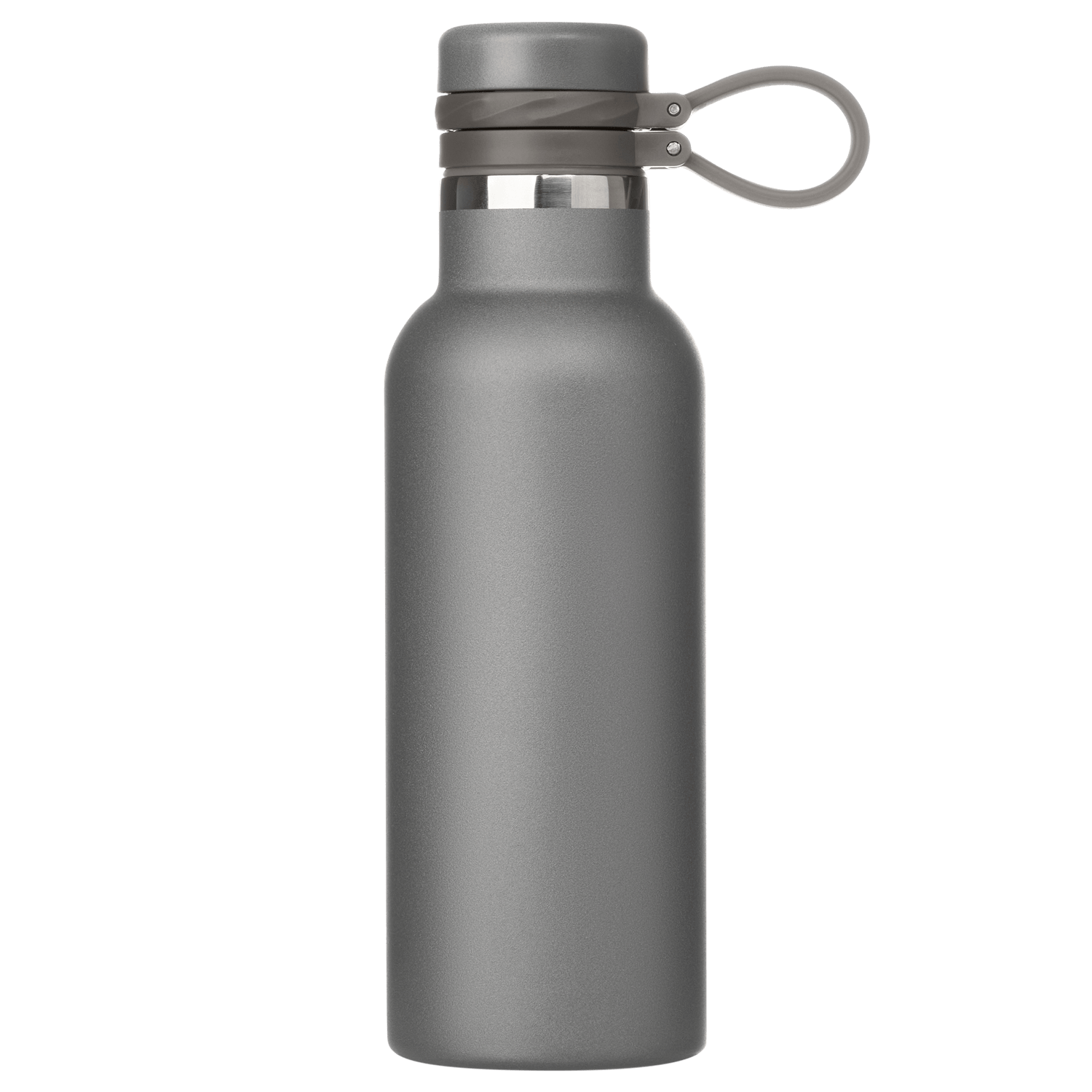 Термобутылка вакуумная герметичная Модена (Modena), серая-0