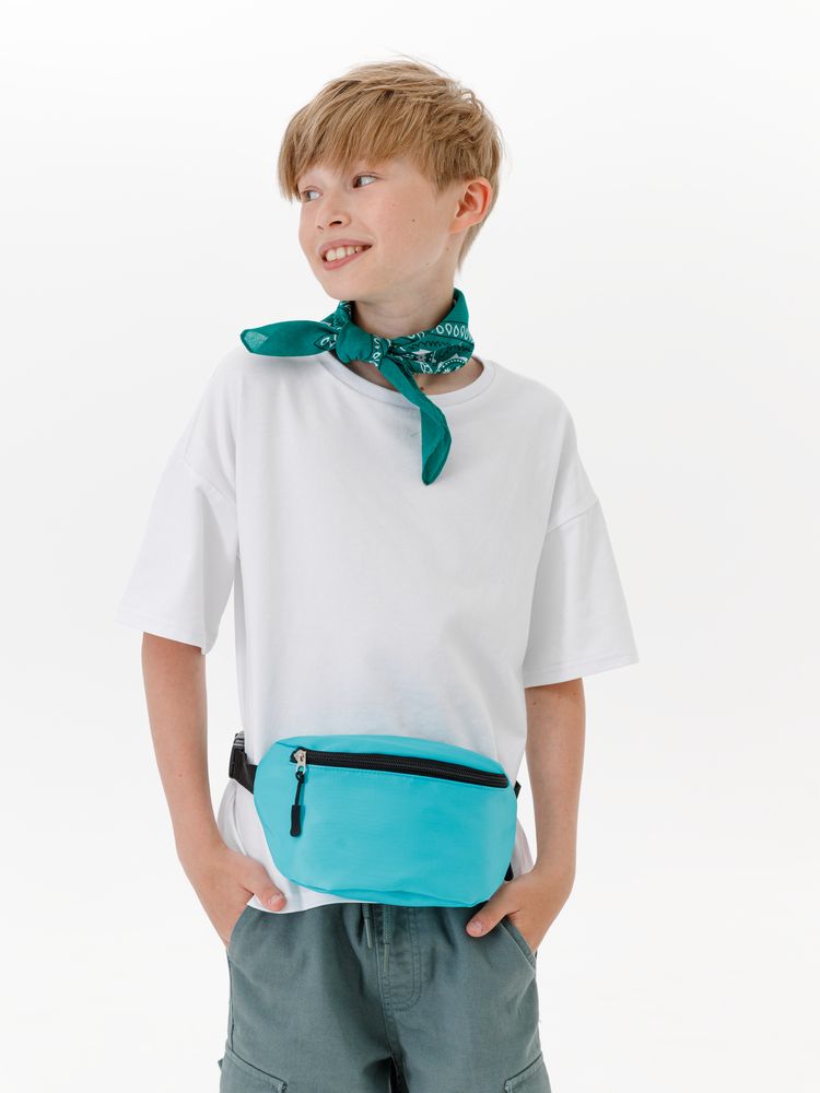 Детская поясная сумка Sonrisa, бирюзовая-3