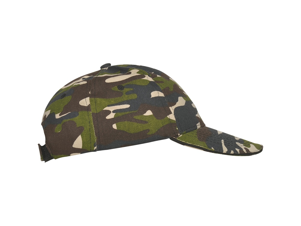Бейсболка Panel унисекс, лесной камуфляж-1