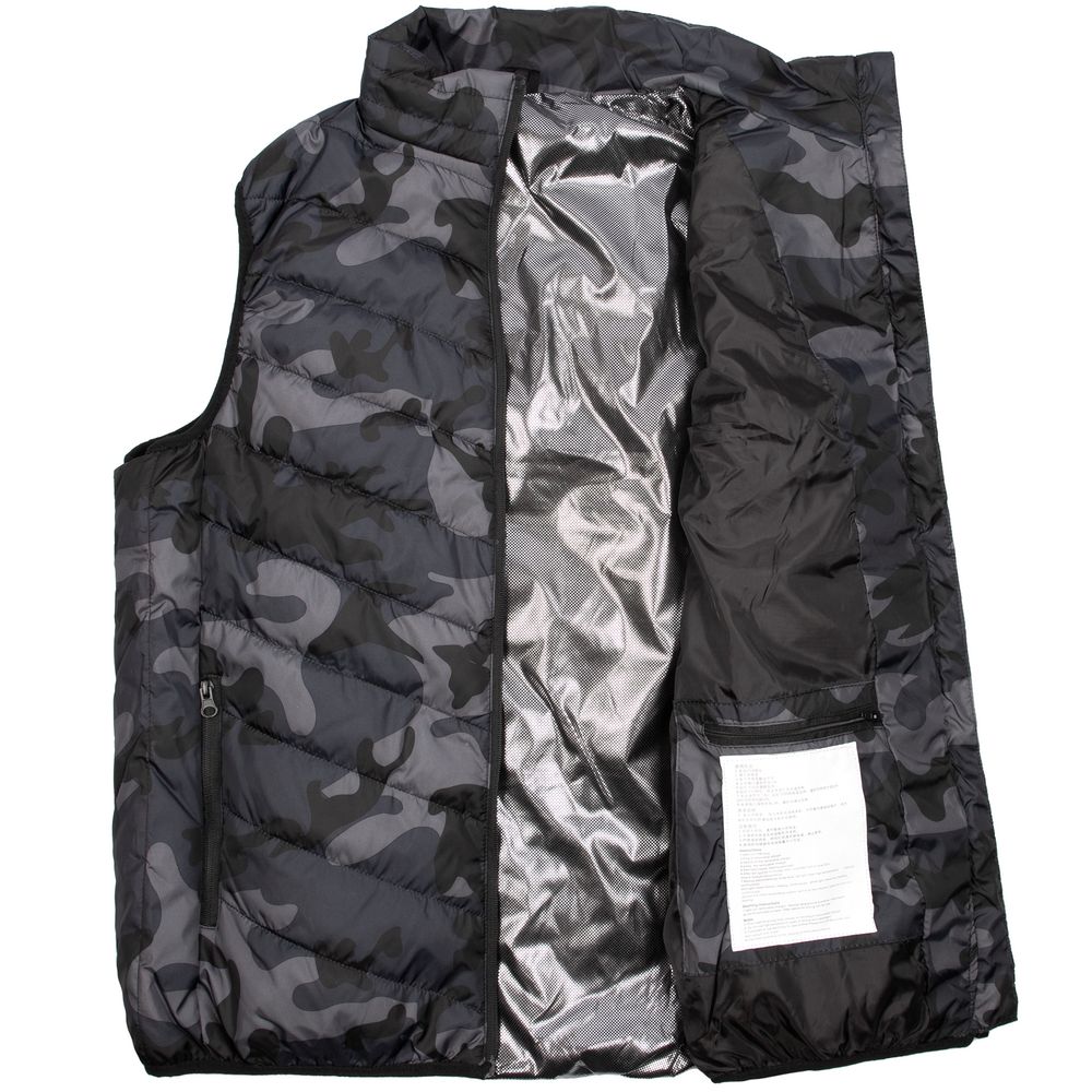 Жилет с подогревом Thermalli Valmorel, серый камуфляж-3