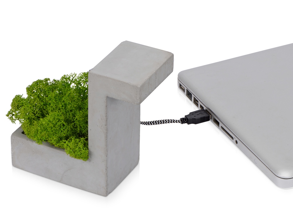 Настольная лампа из бетона Blok Lamp-3