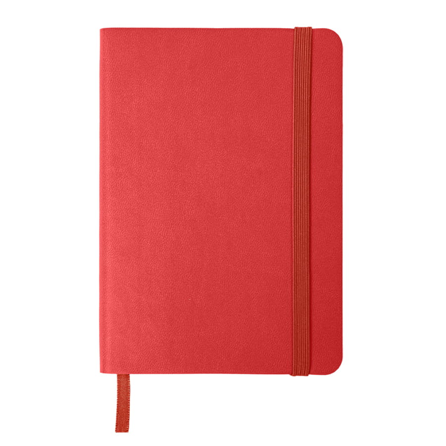 Блокнот SHADY JUNIOR с элементами планирования,  А6, красный, кремовый блок в клетку, красный-1