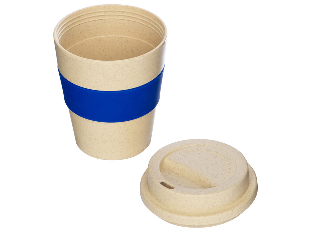 Стакан из пшеничной соломы Madrid 350 мл, синий-1