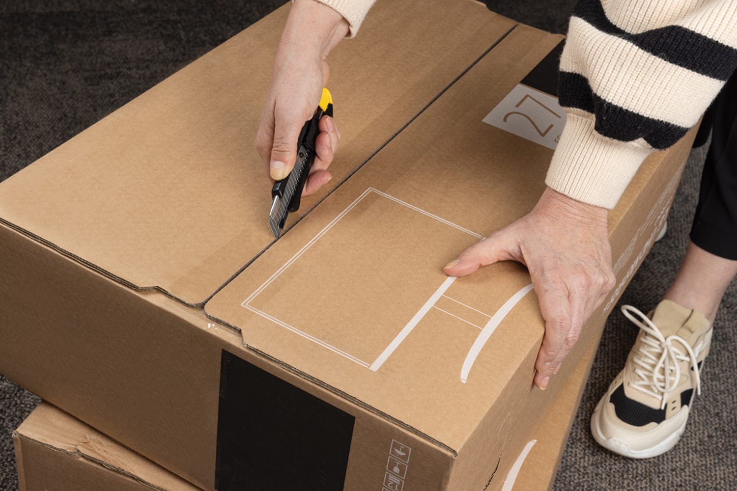 Профессиональный строительный нож из переработанного пластика RCS-4