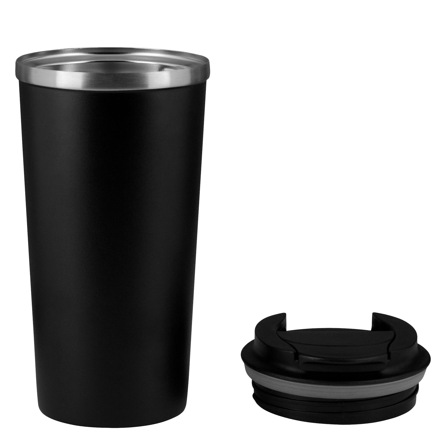 Термокружка вакуумная Palermo, черная-3