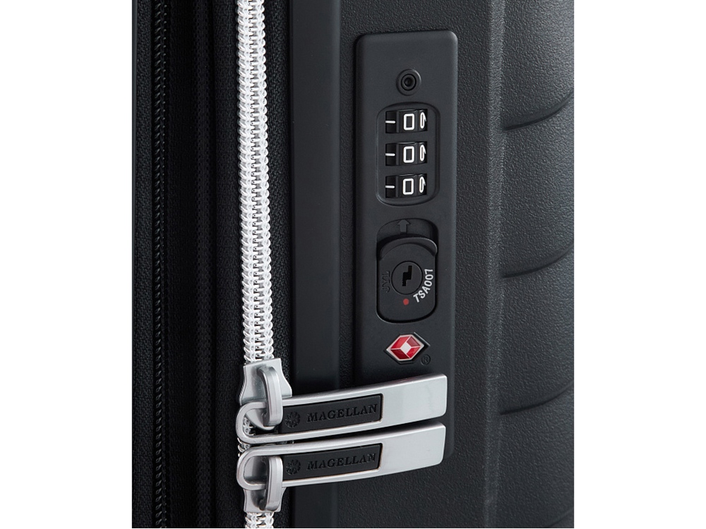 Чемодан 4-х колесный, Magellan, VICTORIA, 46л, черный-7