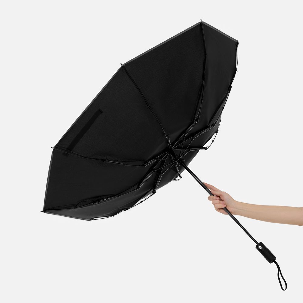 Зонт складной Tyre, черный-3