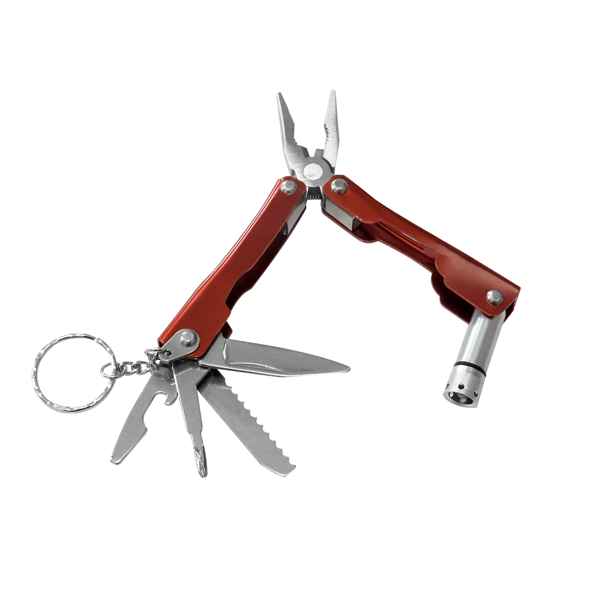 Мультитул с фонариком Шварцвальд, Красный-0
