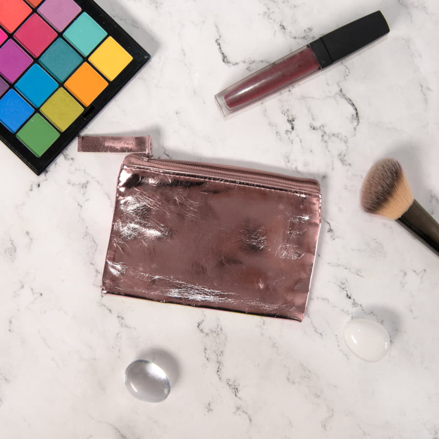 Косметичка FAUDOK, розовый,12 x 8.5 x 0.5 cm, искусственная кожа, розовый-1