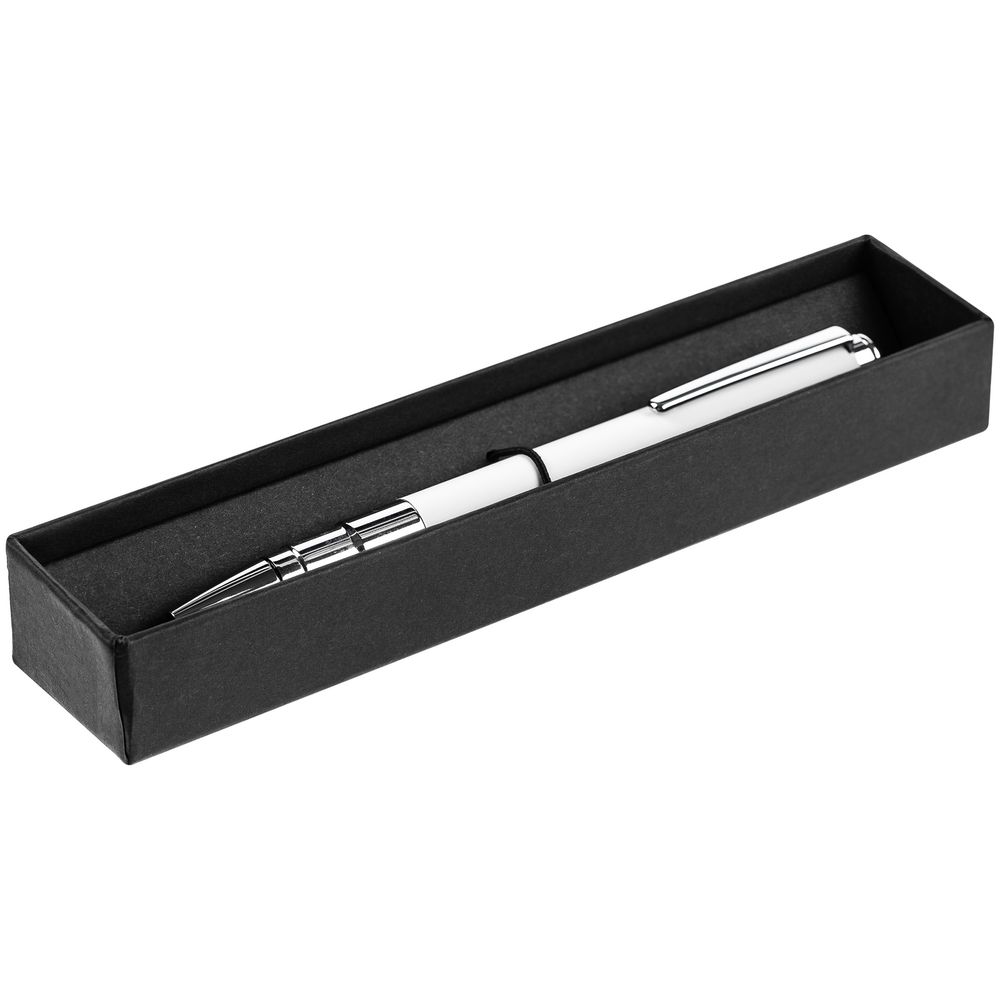 Ручка шариковая Kugel Gunmetal, белая-1