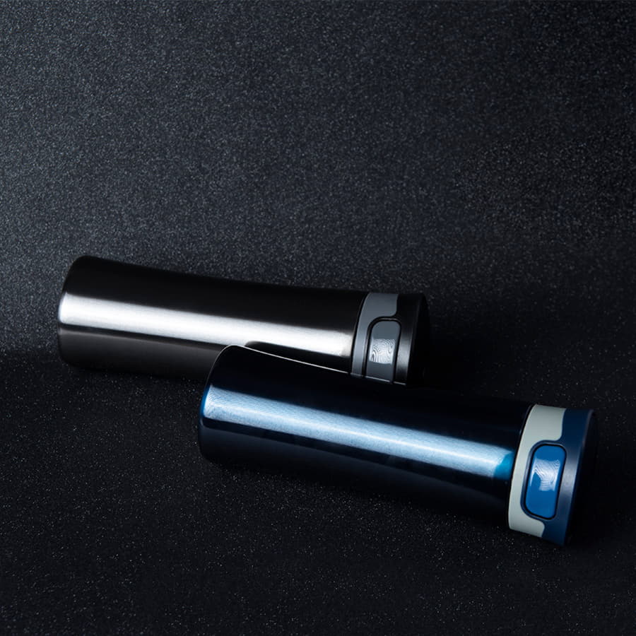 Термокружка дорожная  вакуумная DISCOVER, 450 мл, синий-4