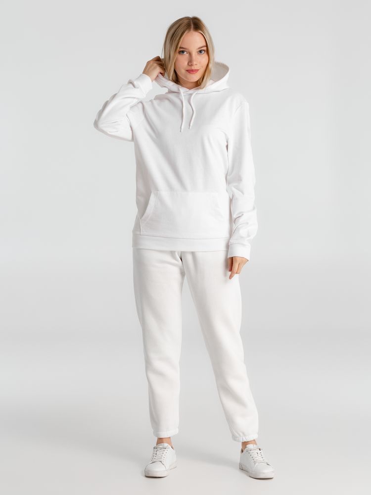 Толстовка с капюшоном унисекс Hoodie, белая-8