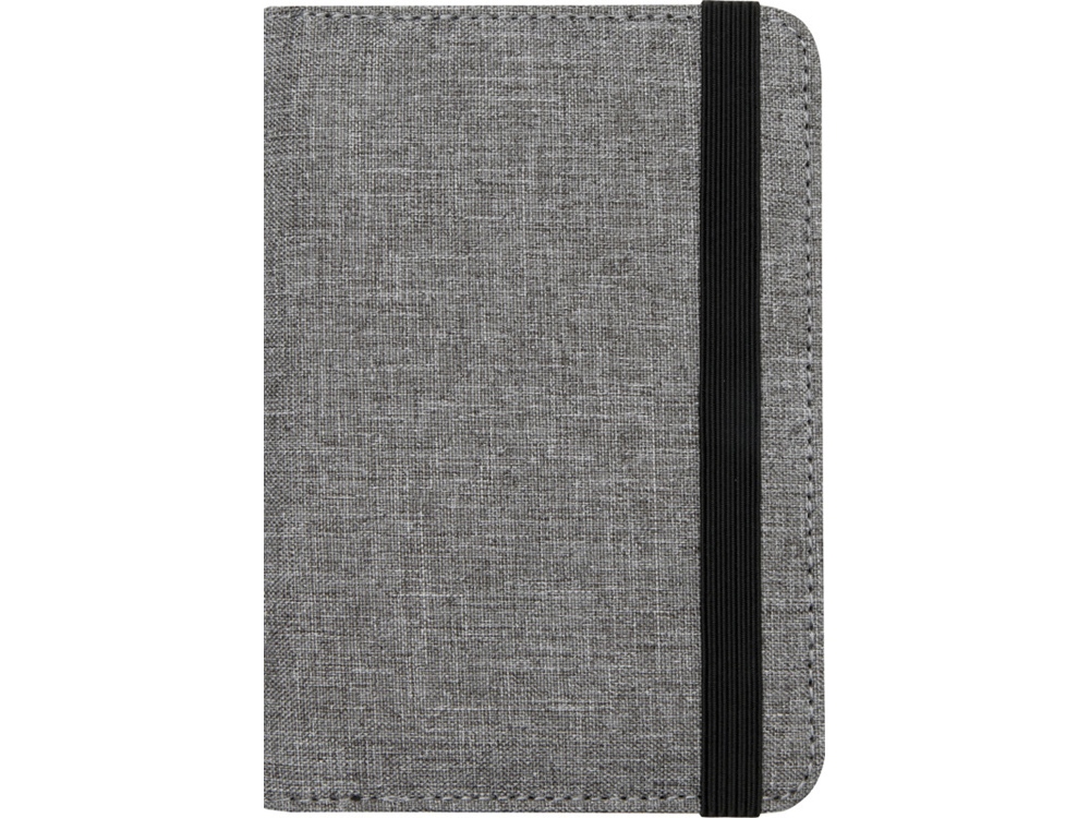 Ross Держатель паспорта с RFID-защитой из переработанного PET-пластика, сертифицированного согласно GRS - Серый яркий-1