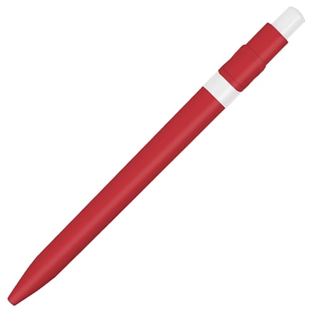 Ручка шариковая пластиковая Ravena Color, Красный/белый-1