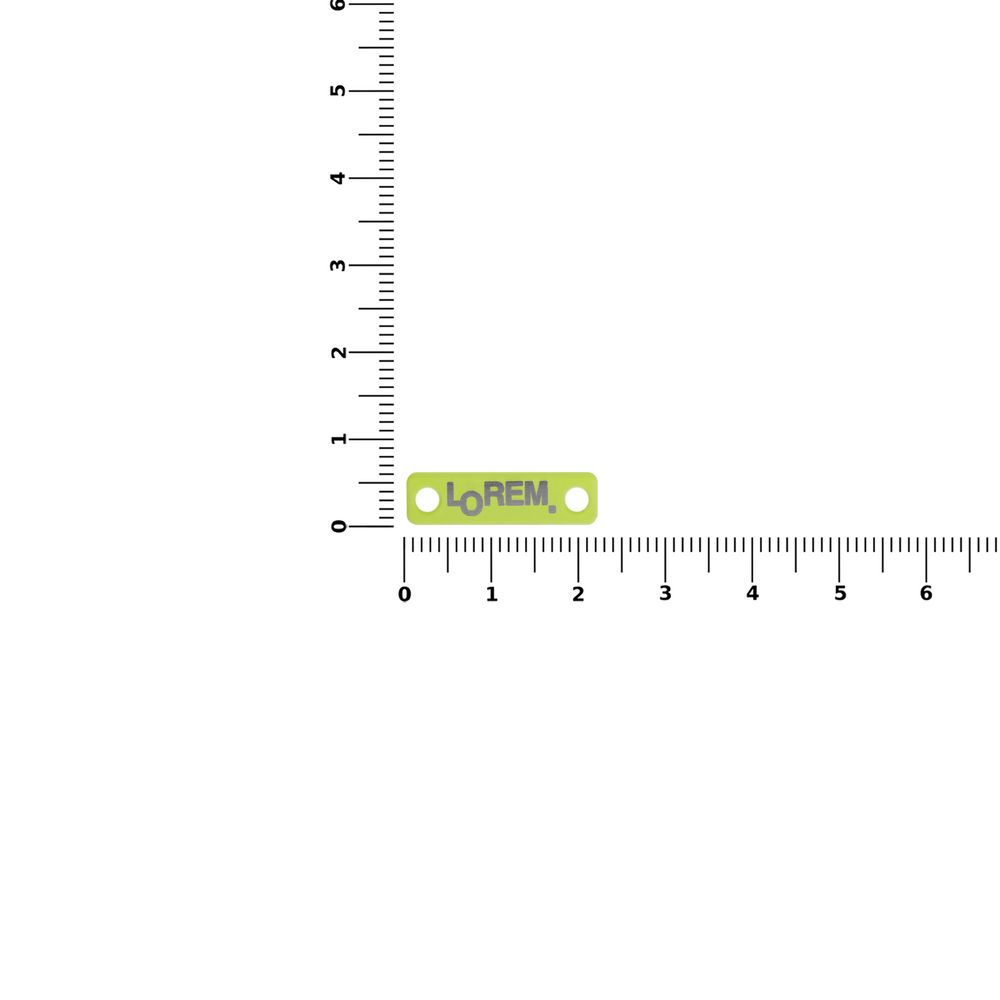 Шильдик металлический Alfa Liten, желтый неон-1