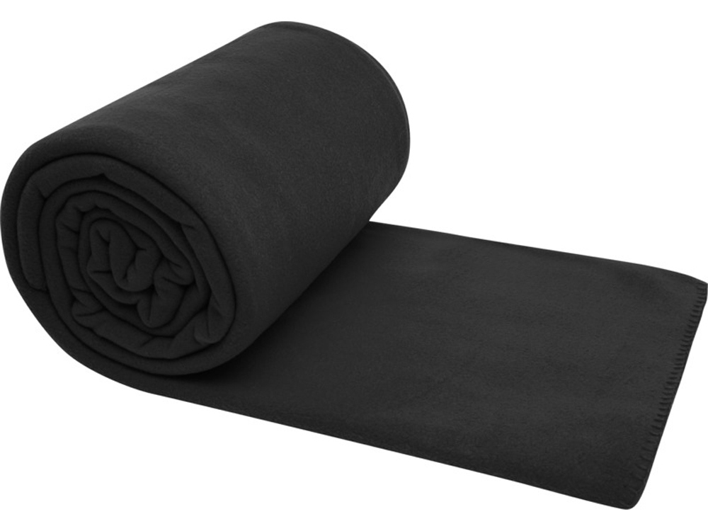 Huggy флисовое одеяло 220x250 см - сплошной черный-2