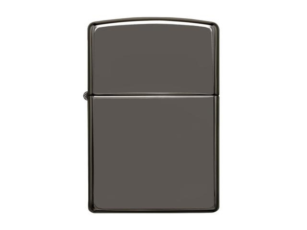 Зажигалка ZIPPO Classic с покрытием Black Ice, латунь/сталь, чёрная, глянцевая, 38x13x57 мм-2