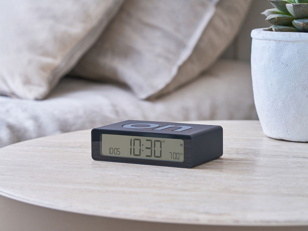 Часы настольные Flip Mini, черный-6