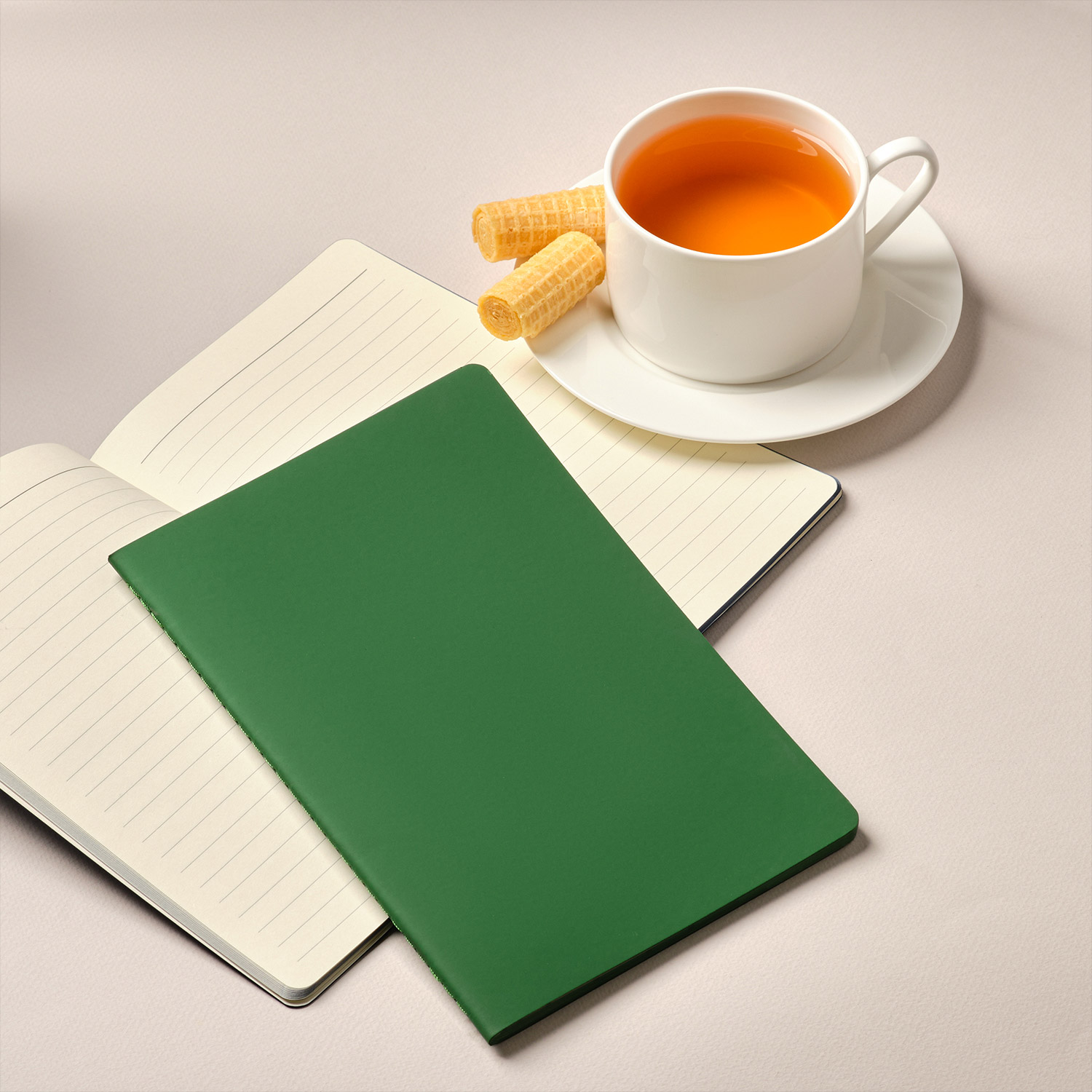 Блокнот Альфа Слим (Alpha slim), зеленый-12