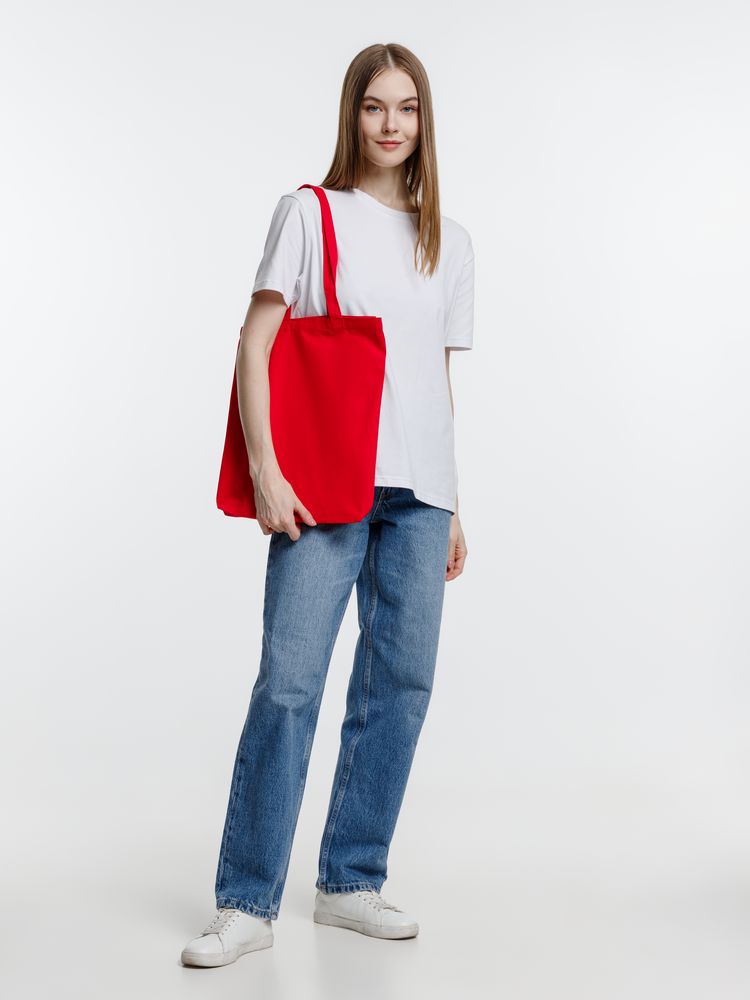 Холщовая сумка Strong 210, красная-3