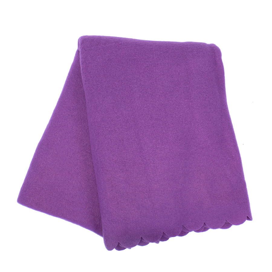 Плед PLAIN, 100х140 см,  флис 150 гр/м2,  100% полиэстер, фиолетовый-1