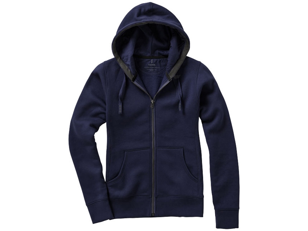 Толстовка Арора женская с капюшоном, темно-синий-3