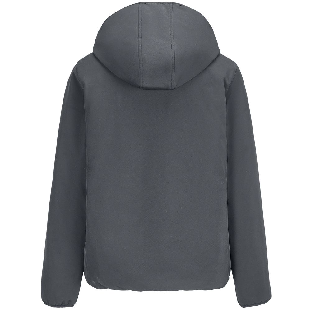 Куртка софтшелл с капюшоном женская Falcon Women, темно-серая-1