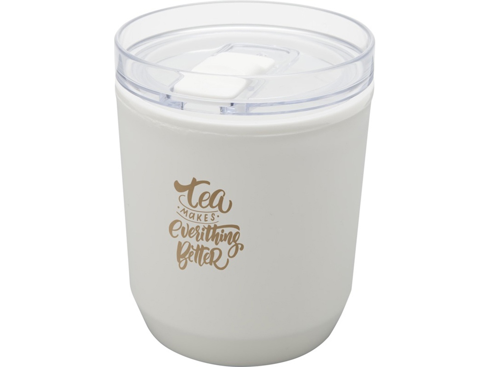 Hudson кружка из переработанного пластика с двойными стенками объемом 180 мл, белый-5