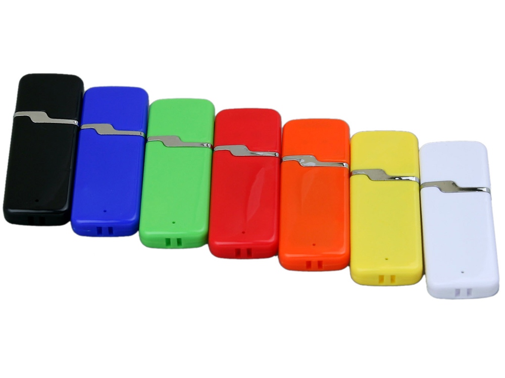 Флешка промо прямоугольной формы c оригинальным колпачком, 64 Гб, зеленый-3