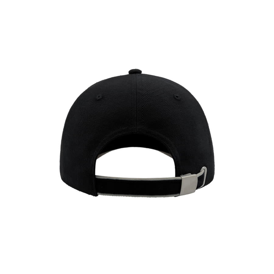 Бейсболка PILOT PIPING SANDWICH, 6 клиньев, металлическая застежка, черный, белый-5