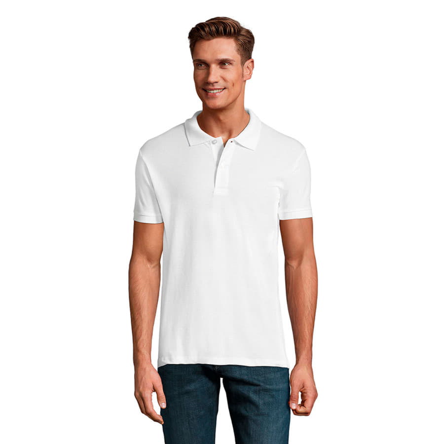 Поло мужское PERFECT MEN 180, белый-1