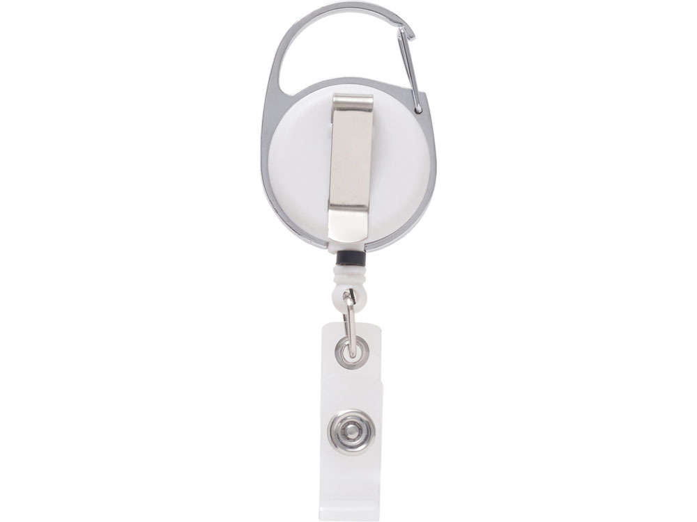 Бейдж с рулеткой-карабин Favor, синий-4