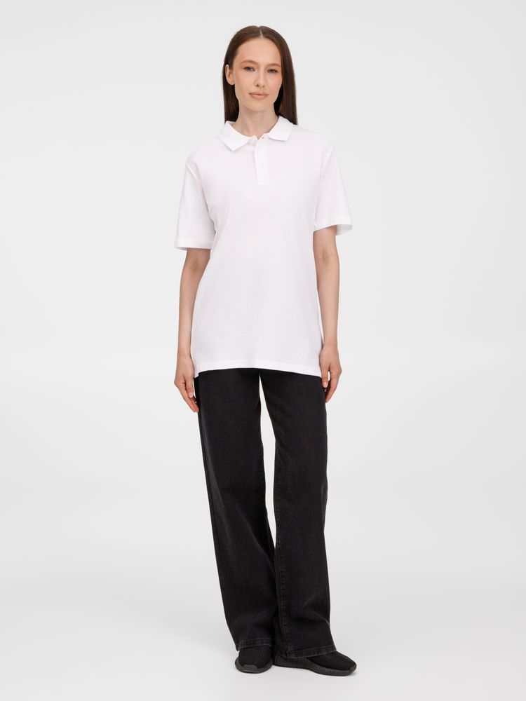 Рубашка поло унисекс Tervise, белая-8