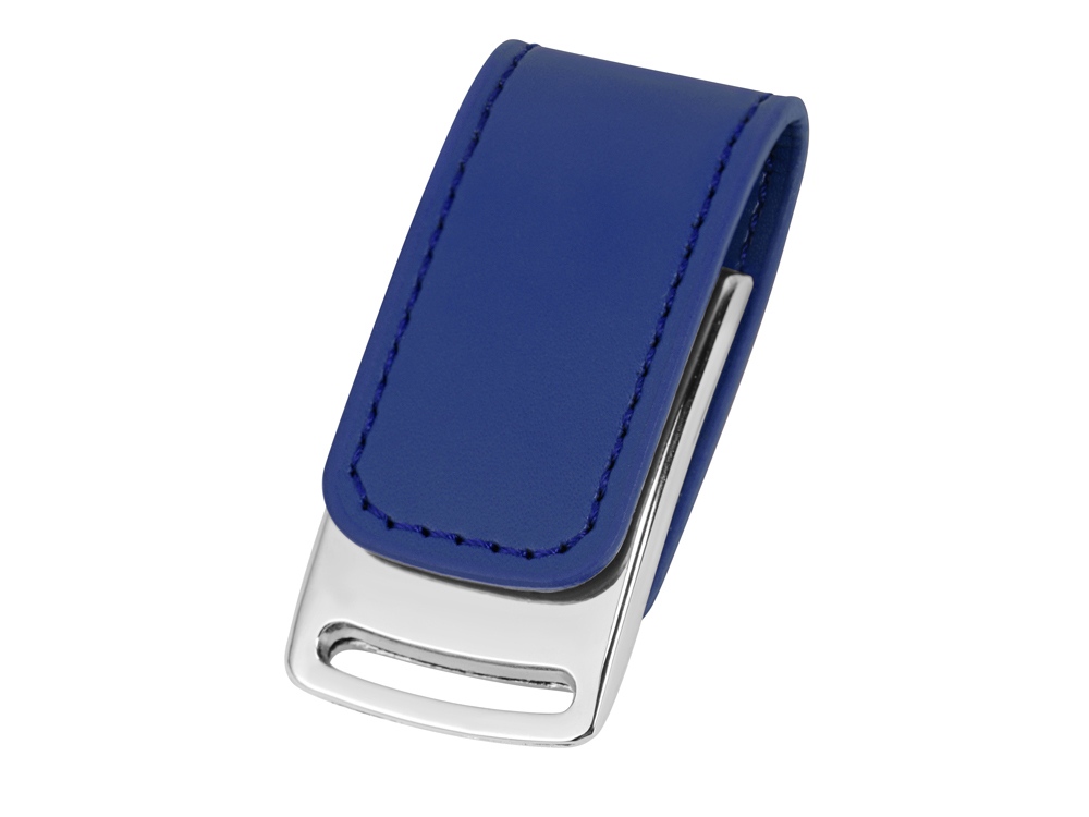 Флеш-карта USB 2.0 16 Gb с магнитным замком Vigo, синий/серебристый-0