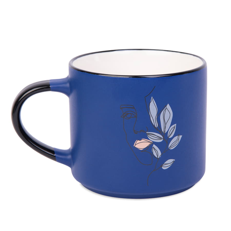 Кружка MARINA, синий, черный-3