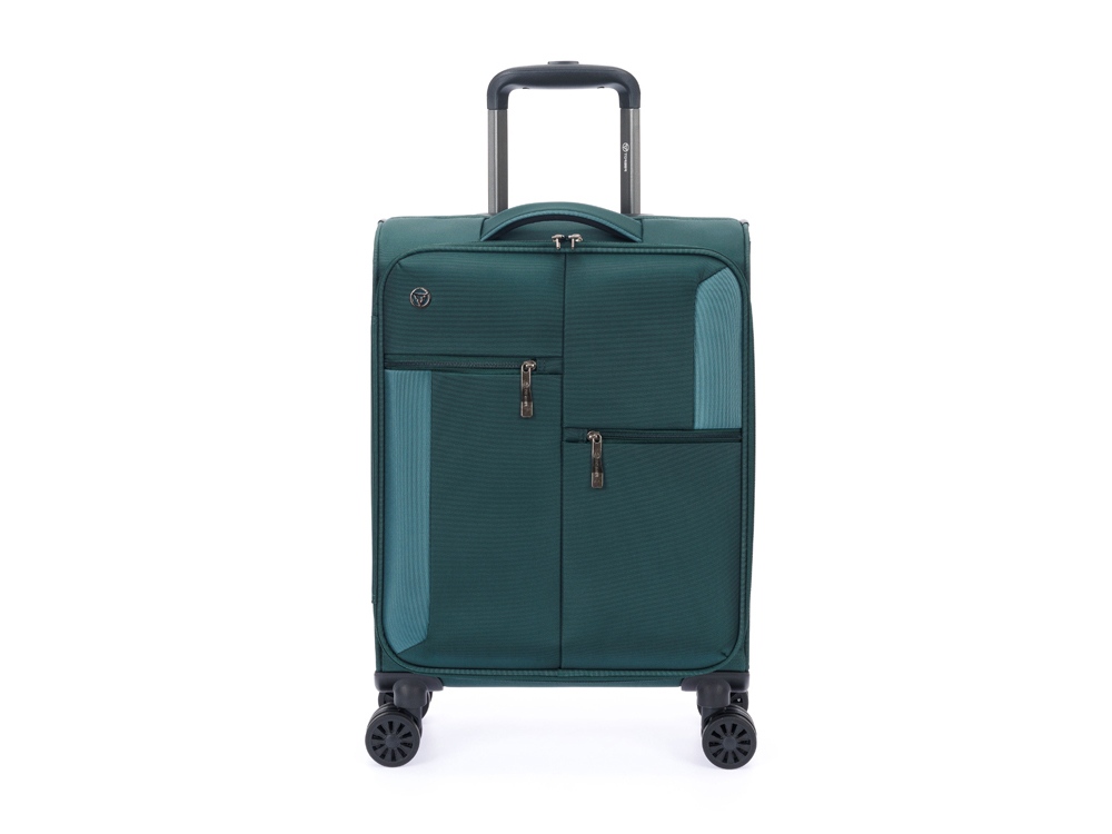 Чемодан TORBER СЕЙД, тёмно-зелёный, нейлон 600D, 36,5 х 19 х 54 см, 32 л-2