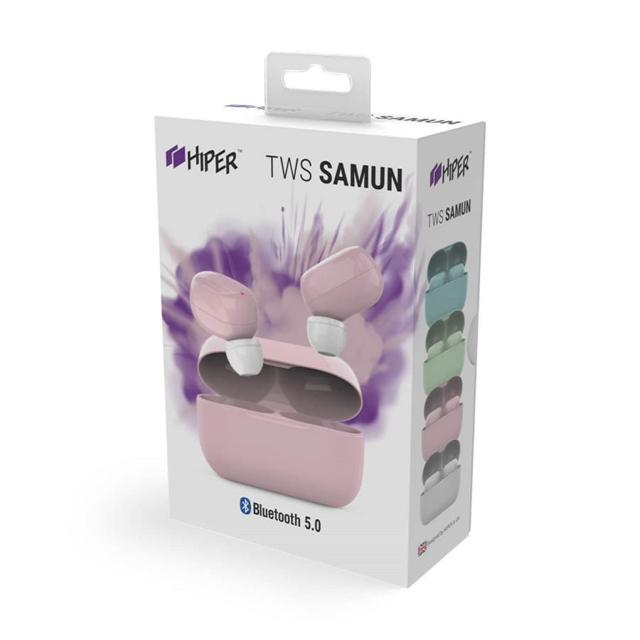Наушники беспроводные Hiper TWS SAMUN, розовые, розовый-3