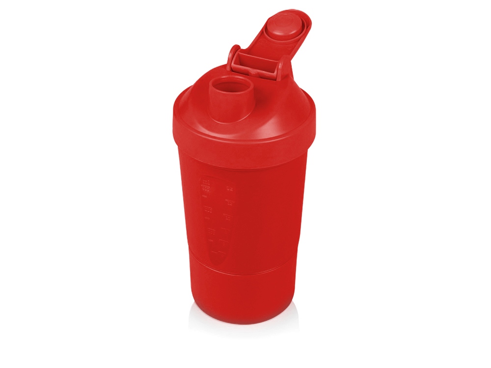 Шейкер для спортивного питания Level Up, красный-1