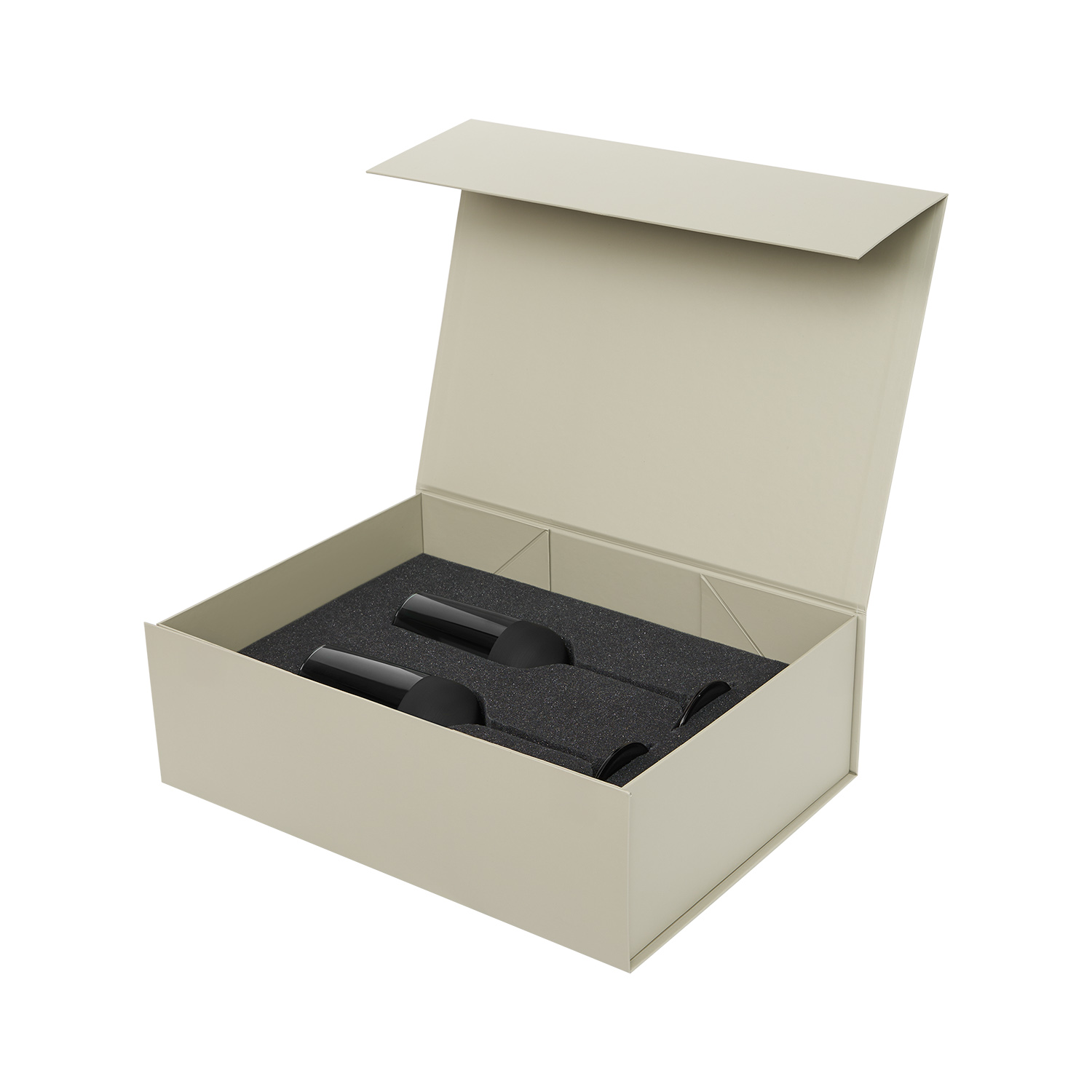 Подарочный набор 2 бокала для шампанского Блэк Эдишн (Black Edition) в серой коробке-2