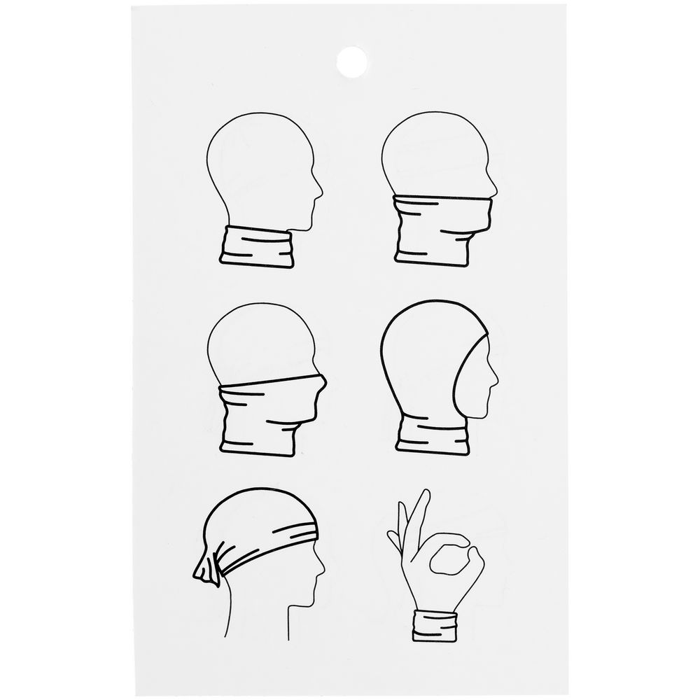 Многофункциональная бандана Dekko, зеленая-2