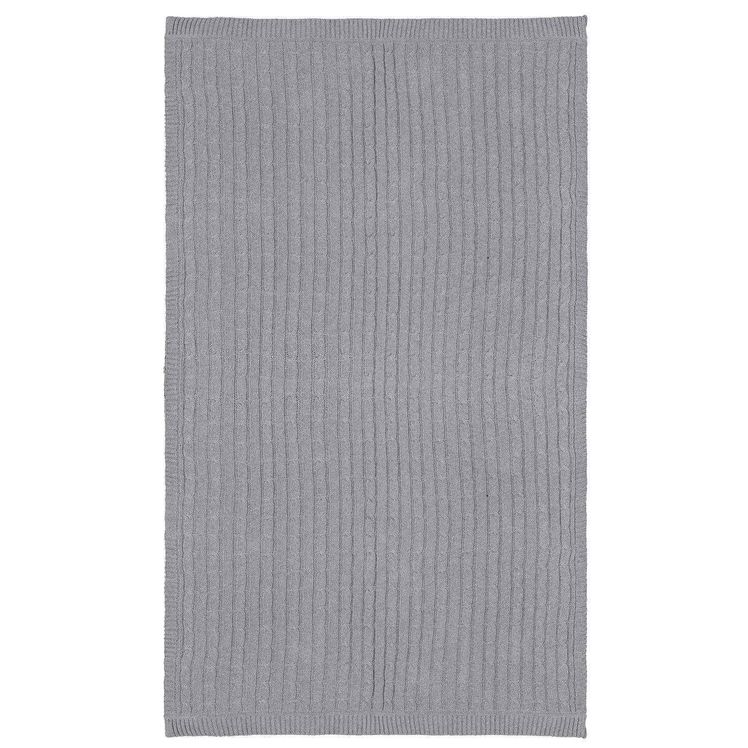 Плед Fado вязаный, серый (без подарочной коробки)-1