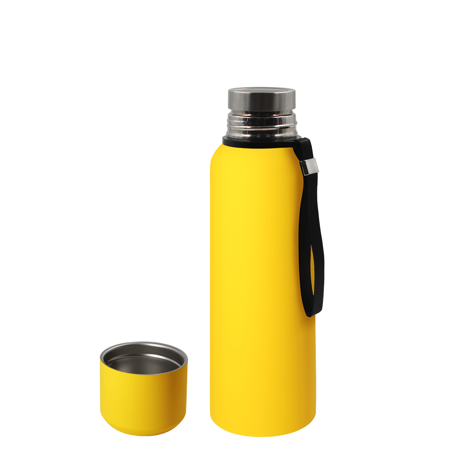 Термос S-travel New софт-тач с датчиком температуры 750 мл (желтый)-2