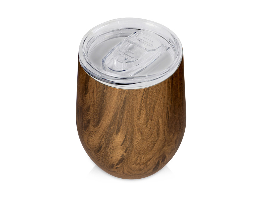 Вакуумная термокружка Britewood S1, непротекаемая крышка, крафтовый тубус-0