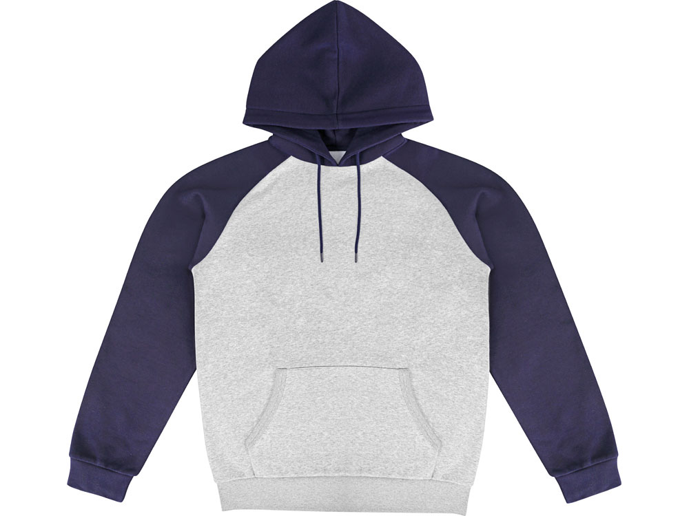 Толстовка с капюшоном Dublin мужская, темно-синий/серый меланж-13