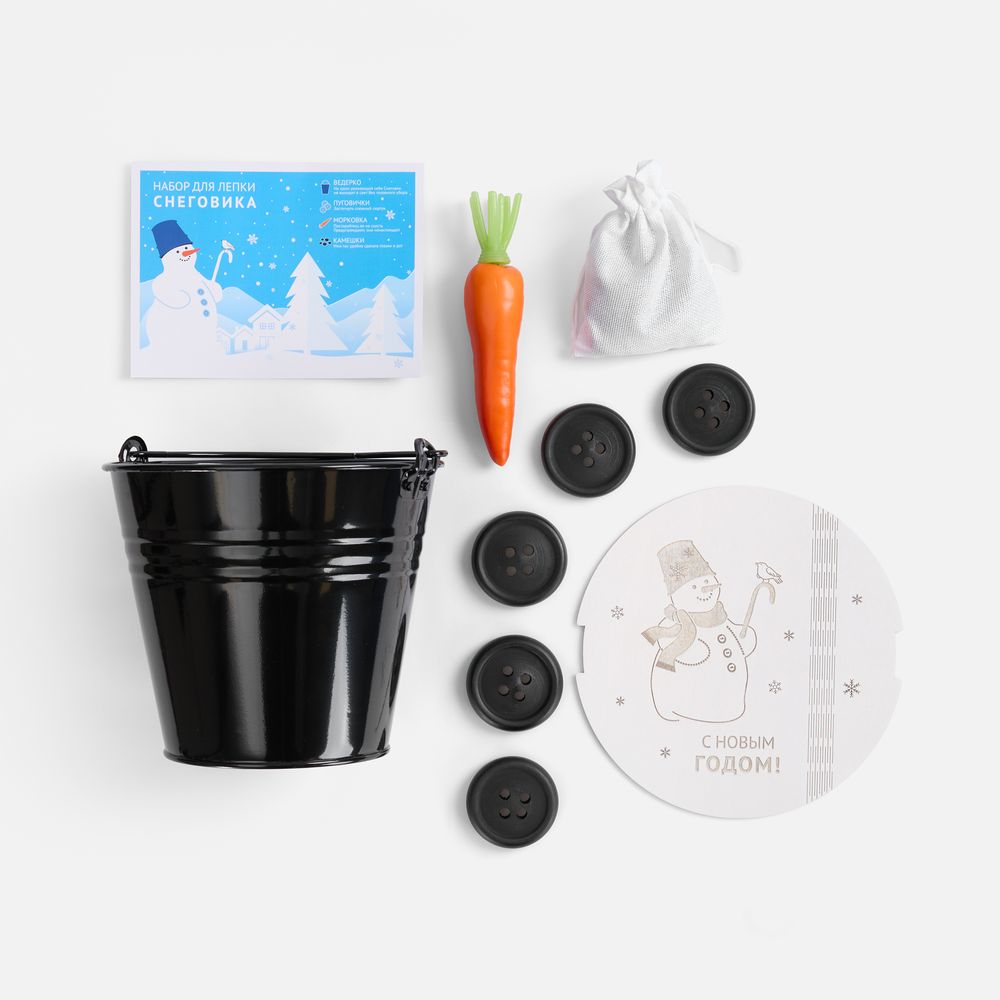 Набор для лепки снеговика «Все по-взрослому», без шарфа-3