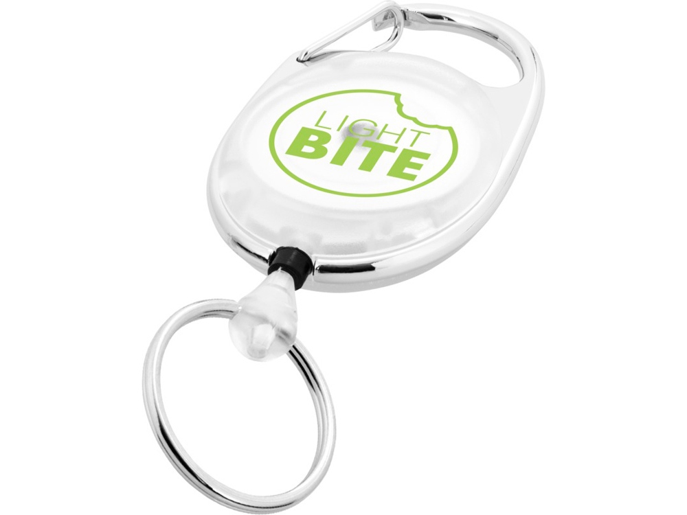 Брелок с роликом Gerlos, белый прозрачный-3